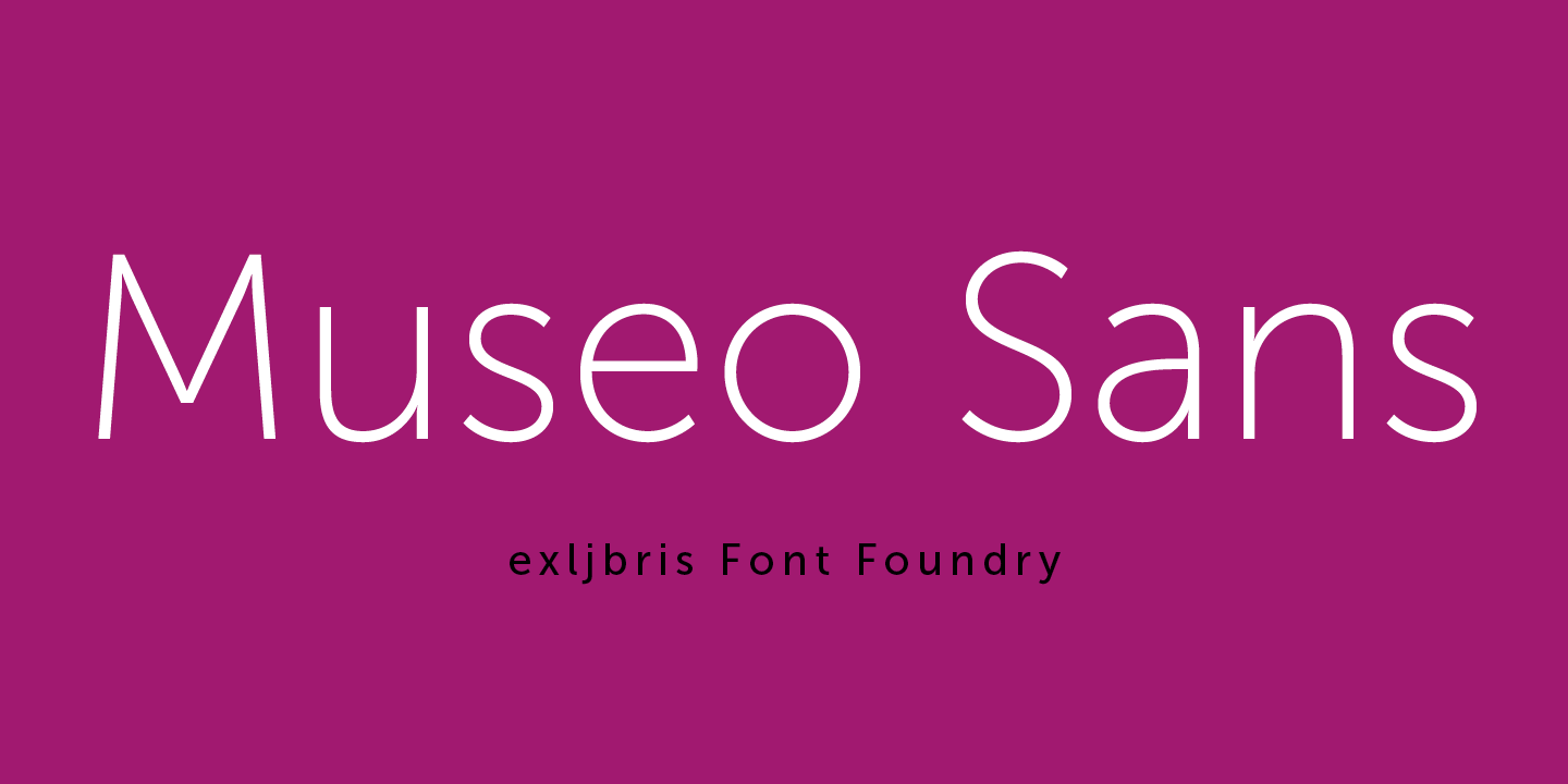 Download Museo Sans font (typeface)
