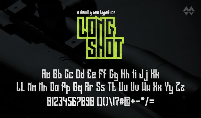 Download Long Shot font (typeface)