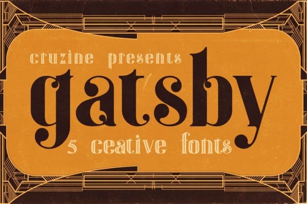 Gatsby - Art Deco font free download • AllBestFonts.com