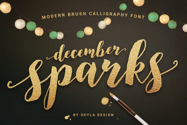 Modern brush, December Sparks