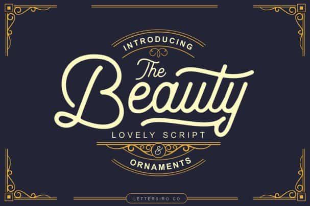 beauty salon script font free download
