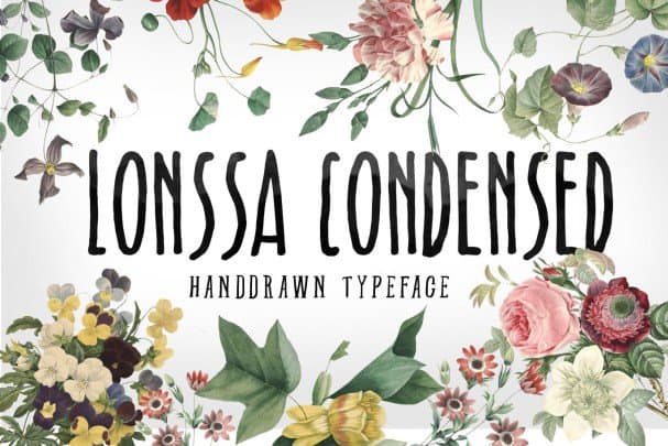 Lonssa Condensed Typeface