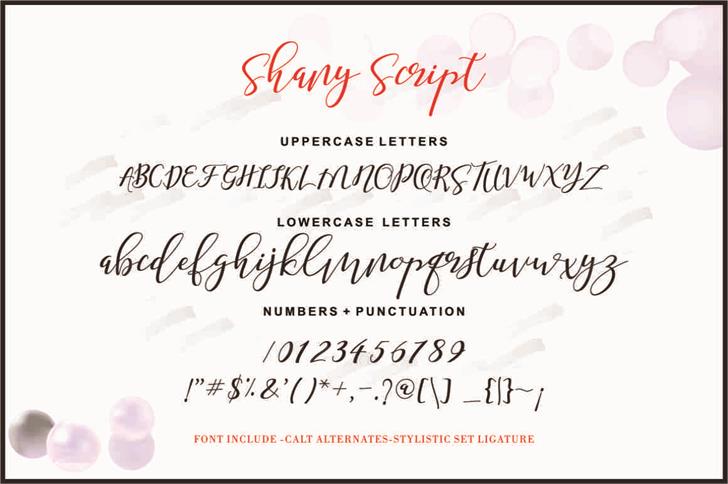 Download Shany font (typeface)