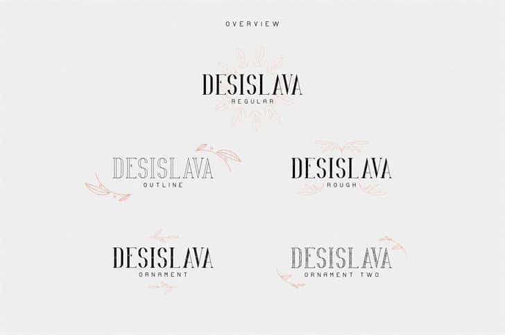 Download Desislava Ornament font (typeface)