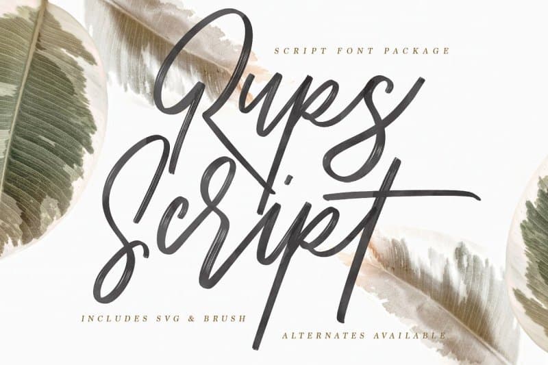 Download Rups Script font (typeface)