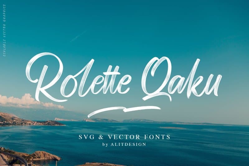Download Rollete Qaku font (typeface)
