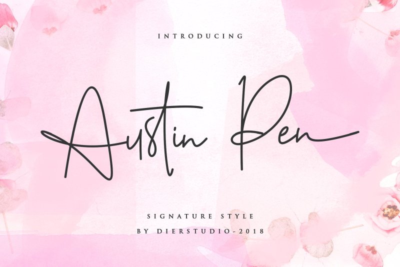 Download Austin Pen Signature Style font (typeface)