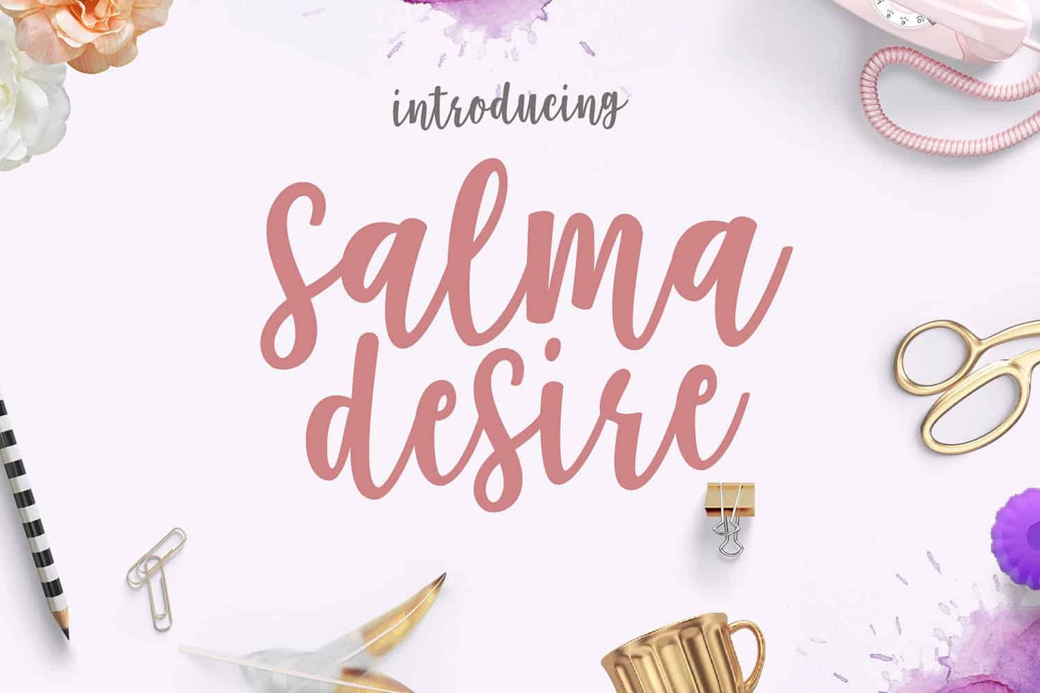 Download Salma Desire font (typeface)