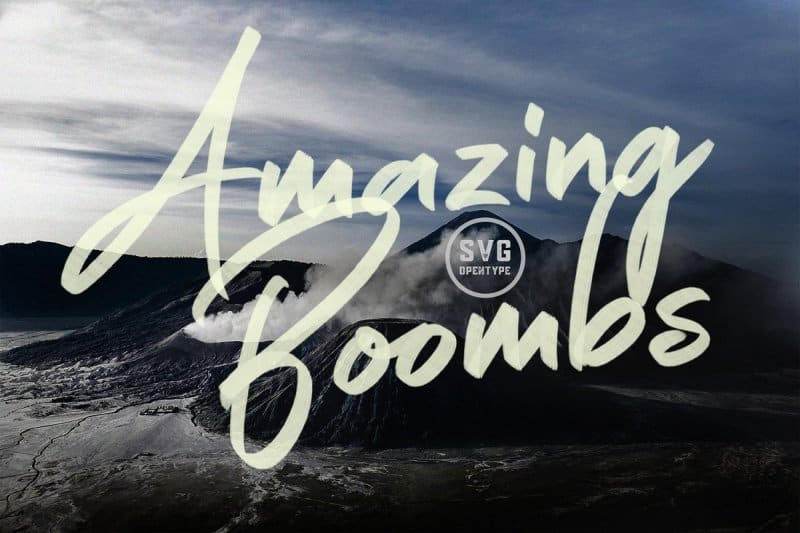 Download Amazing Boombs font (typeface)