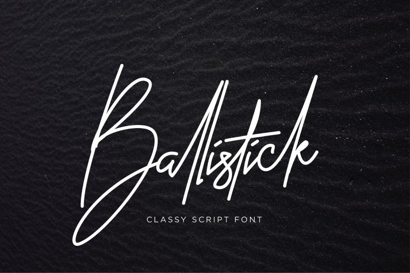 Download Ballistick Script Regular Typeface font (typeface)
