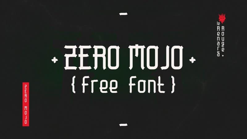 Download Zero Mojo font (typeface)