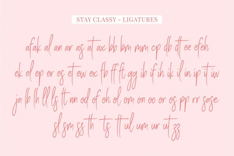 Download Stay Classy font (typeface)