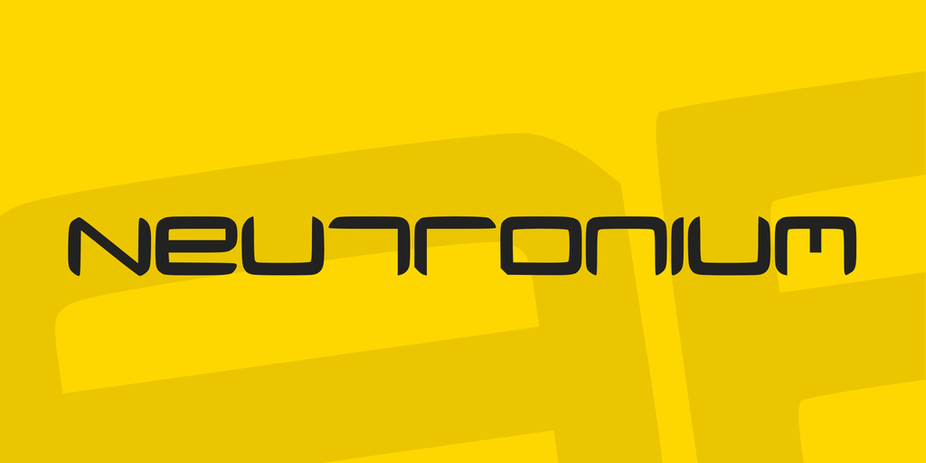 Download Neutronium font (typeface)
