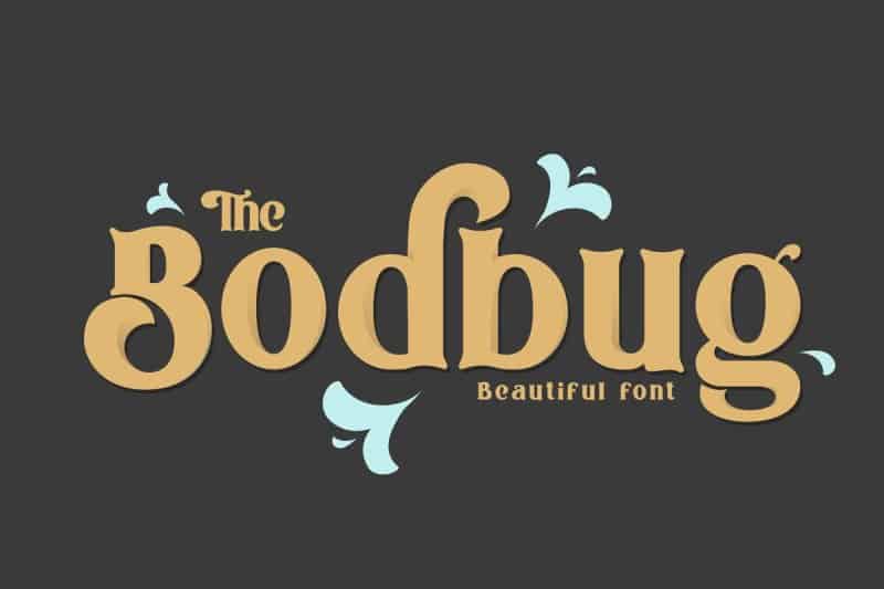 Download The Bodbug Typeface font (typeface)