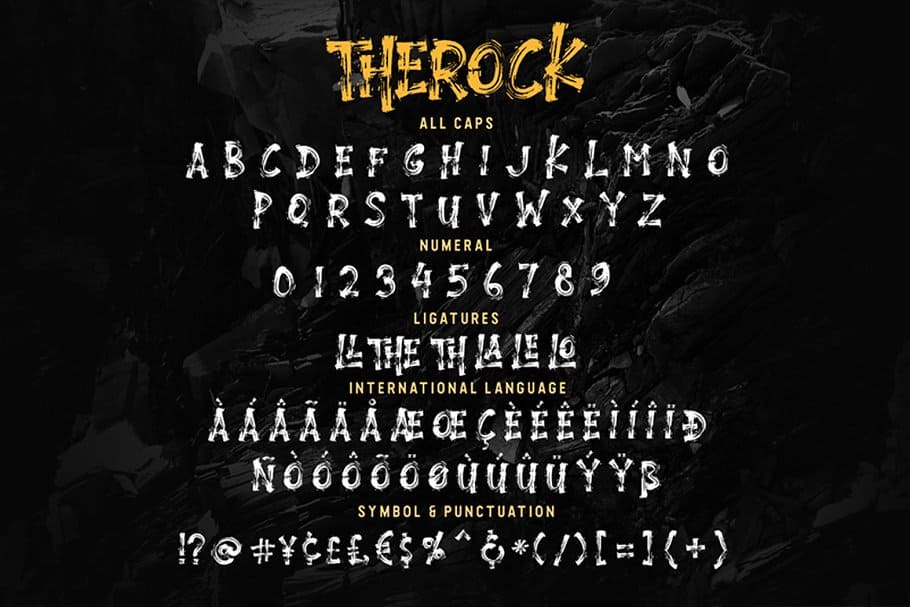 Download THEROCK // URBAN BRUSH font (typeface)