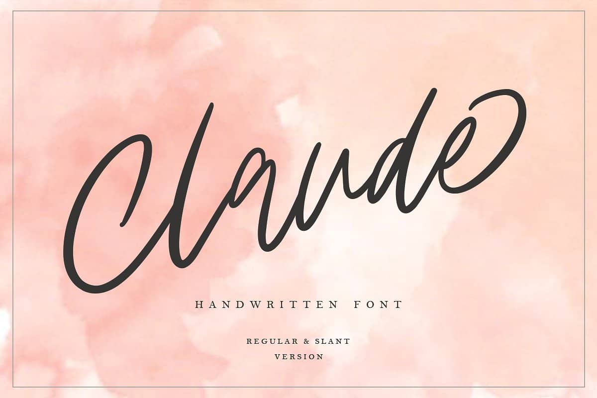 Download Claude Handwritten font (typeface)