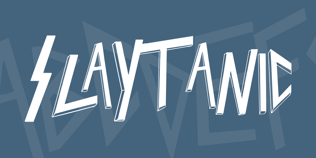 Download Slaytanic font (typeface)