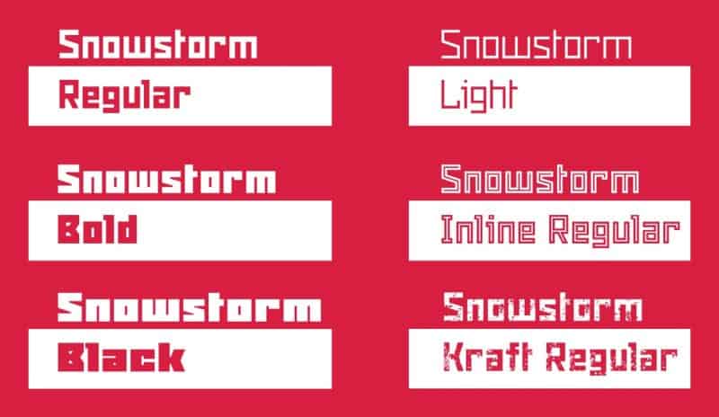 Download Snowstorm font (typeface)