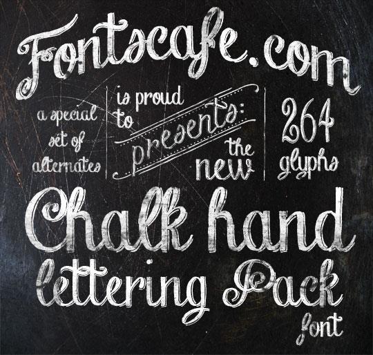 Download Chalk Hand Lettering Pack font (typeface)