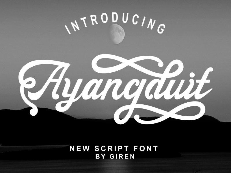 Download Ayangduit font (typeface)