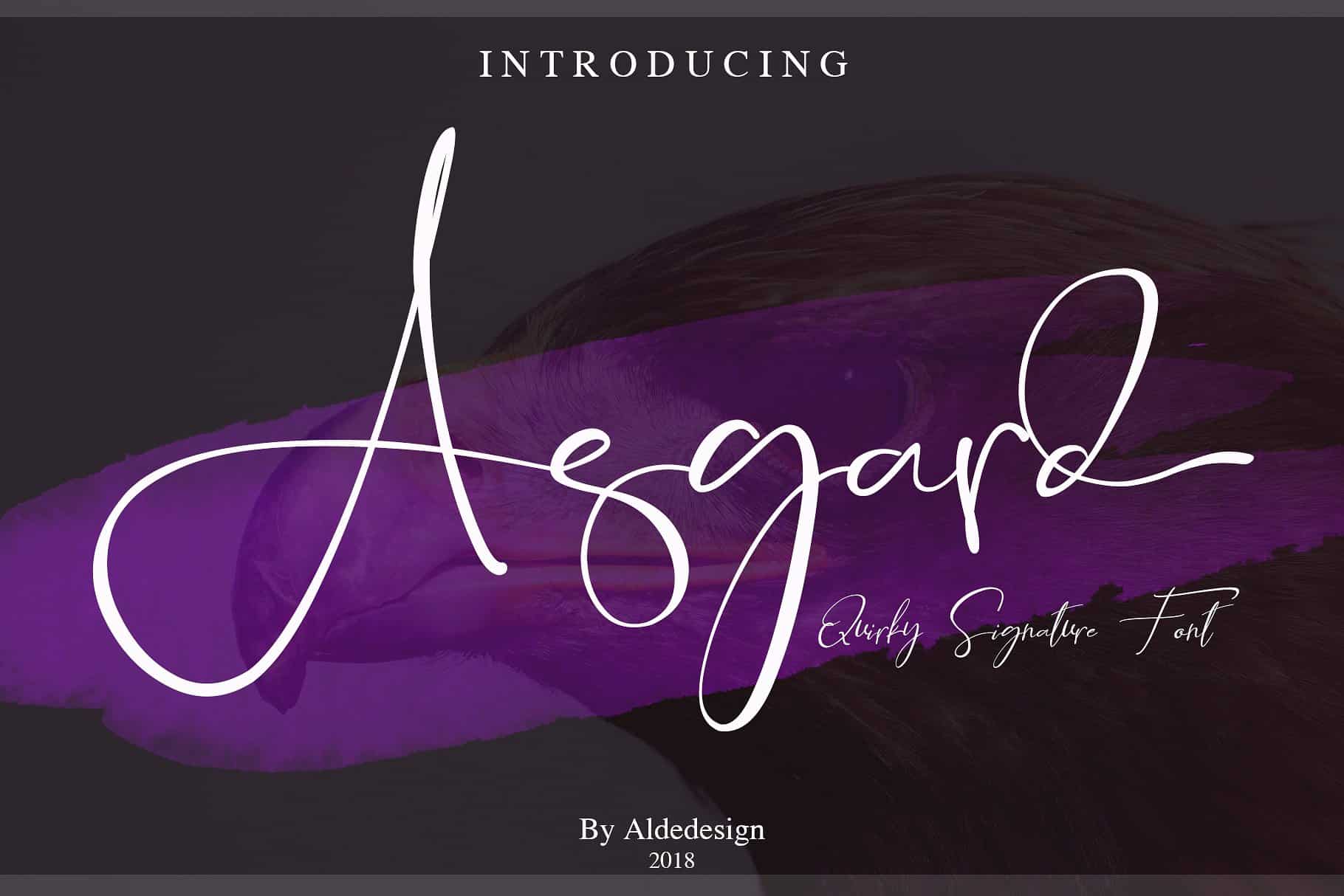Download Asgard Signature font (typeface)