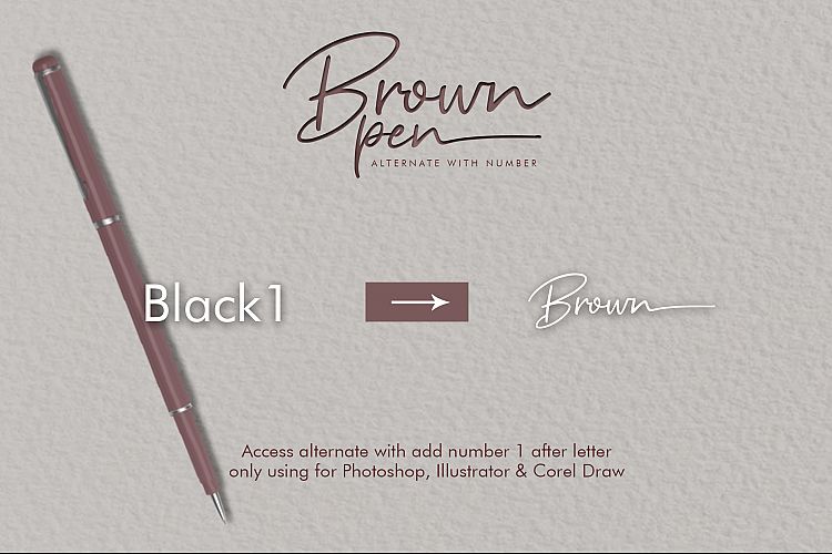 Download Brown Pen font (typeface)