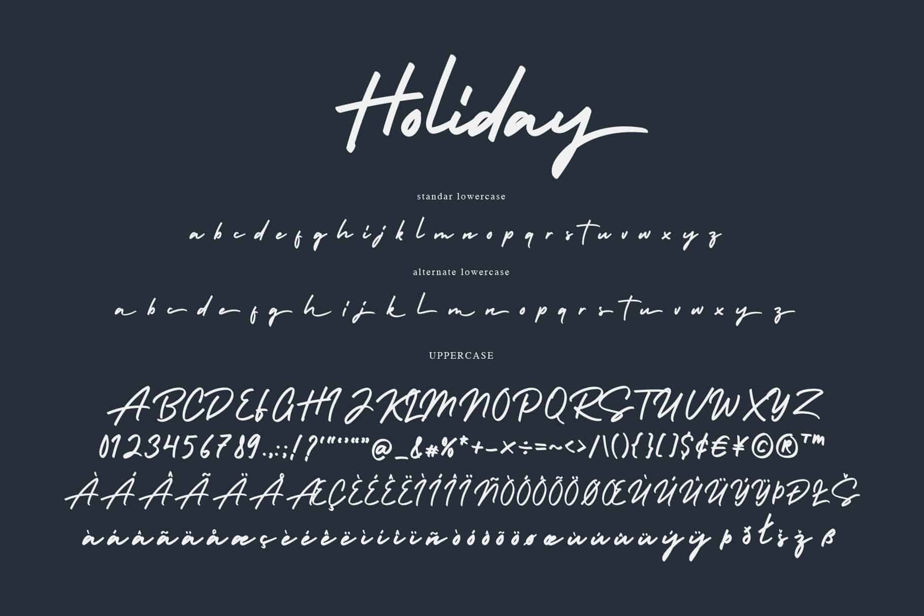 Download Holiday Bold font (typeface)