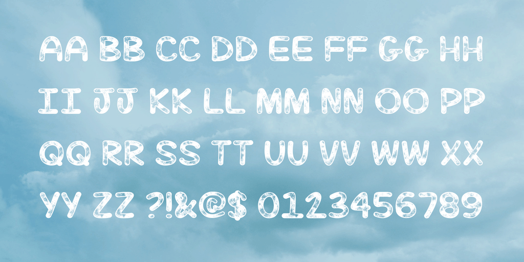 Download Mf July Sky font (typeface)