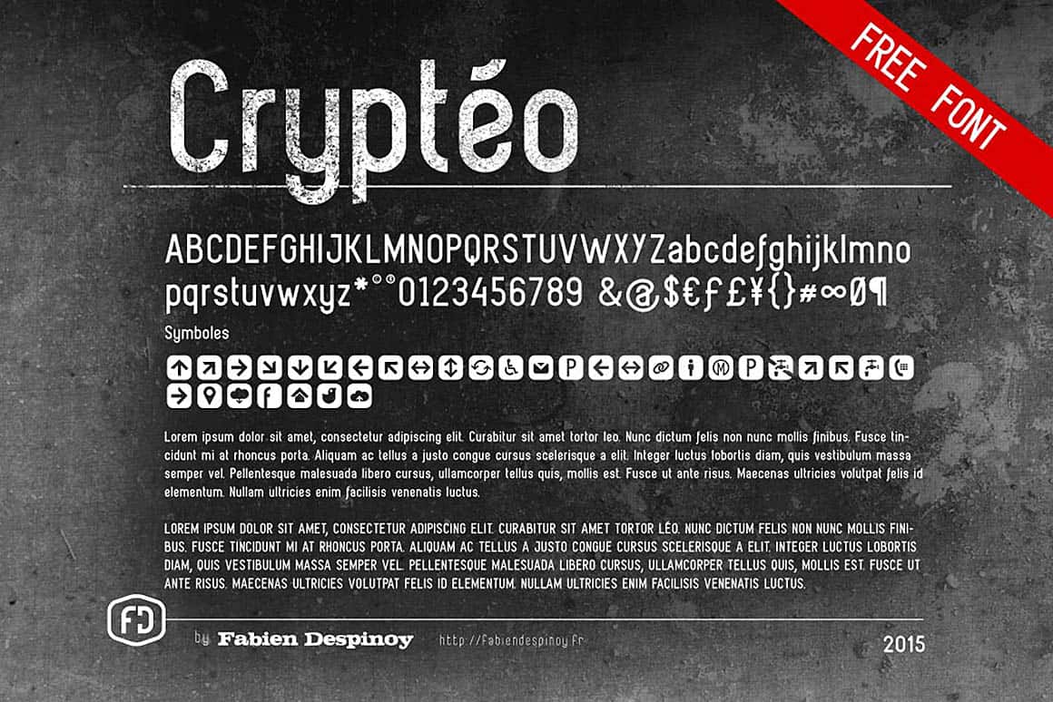 Download Crypteo font (typeface)