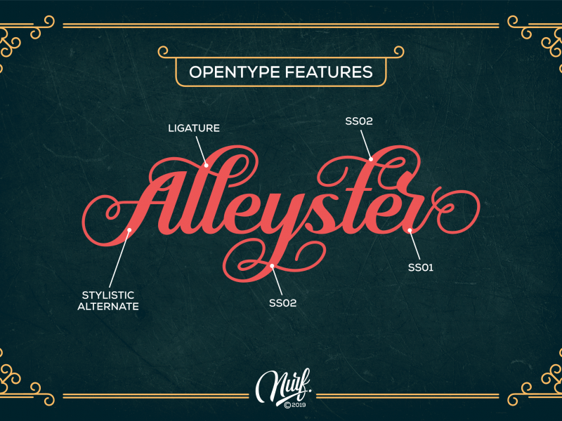 Download Alleyster font (typeface)