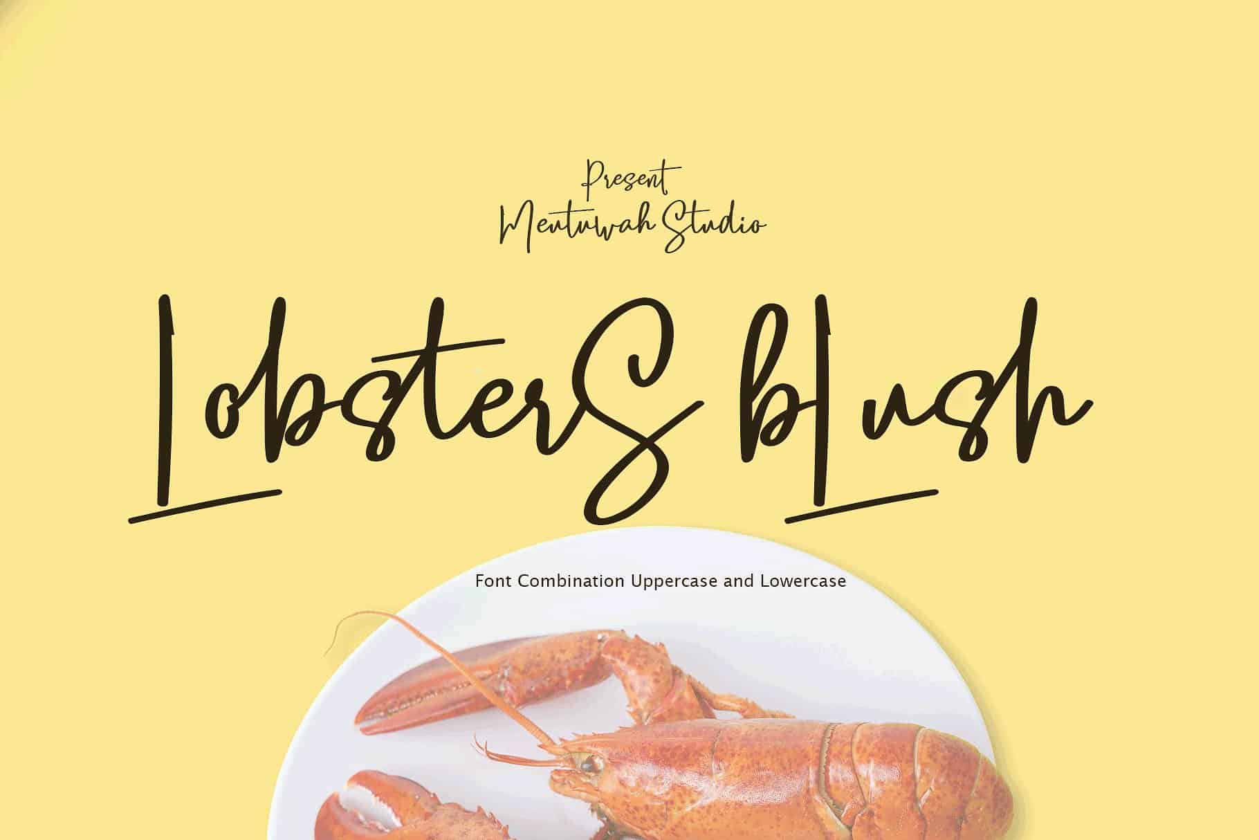 Download Lobsters Blush font (typeface)