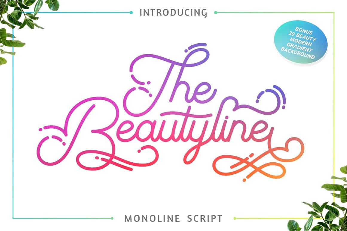 Download The Beautyline font (typeface)