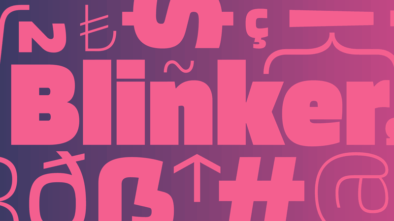 Download Blinker font (typeface)