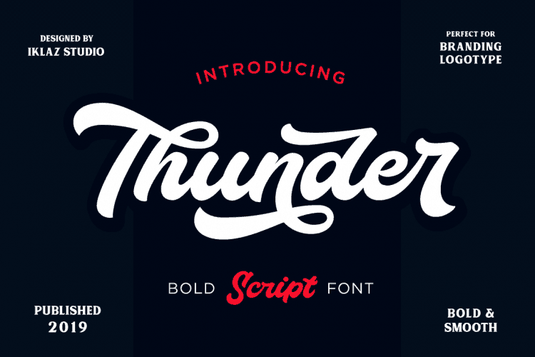 Download Thunder font (typeface)