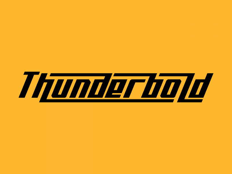 Download Thunderbold font (typeface)