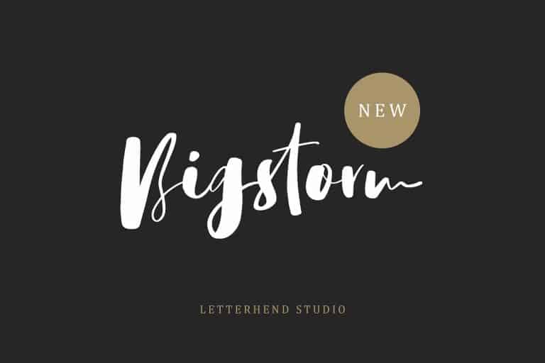 Download Bigstorm font (typeface)