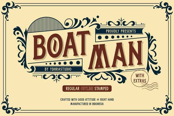 Download Boatman font (typeface)
