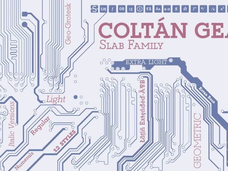 Download Coltan Gea font (typeface)