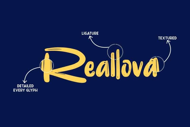 Download Reallova font (typeface)
