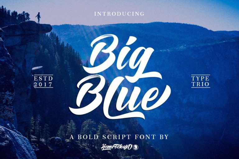 Download Big Blue font (typeface)