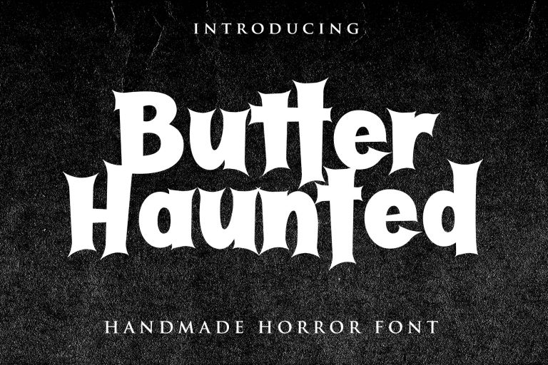 Download Butter Haunted font (typeface)
