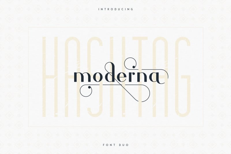 Download Hashtag Moderna font (typeface)