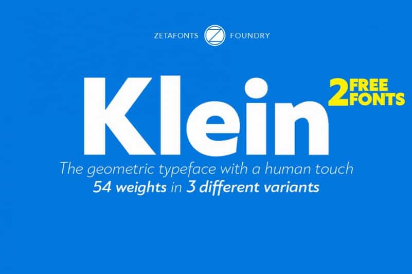 Download Klein font (typeface)