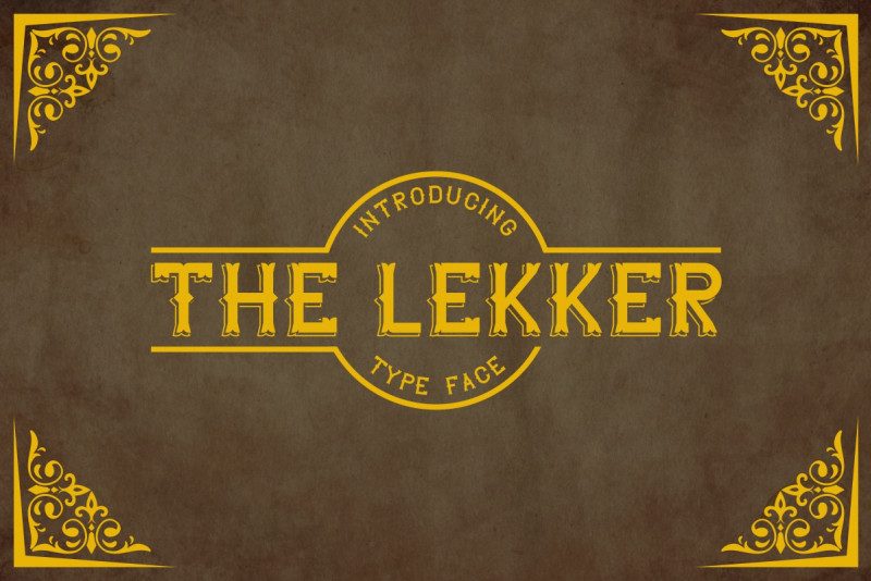 Download The Lekker font (typeface)