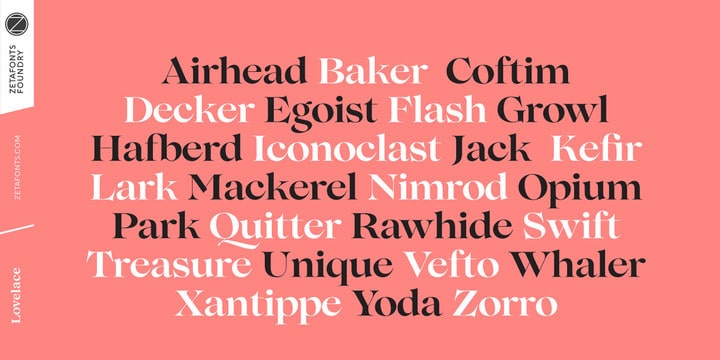Download Lovelace font (typeface)
