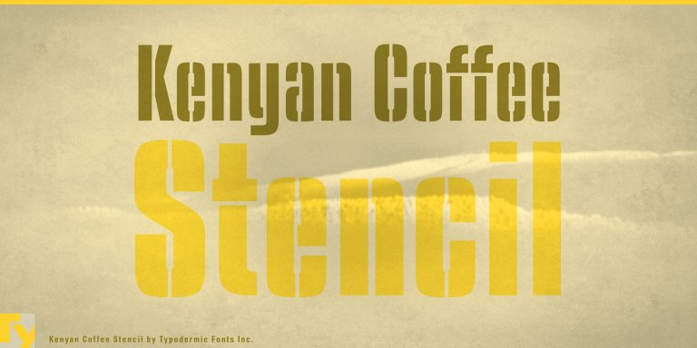 Kenyan Coffee Stencil Semi Bold