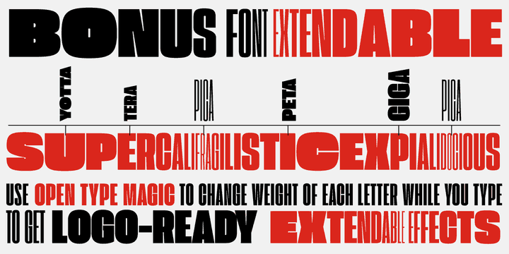 Download Extenda font (typeface)