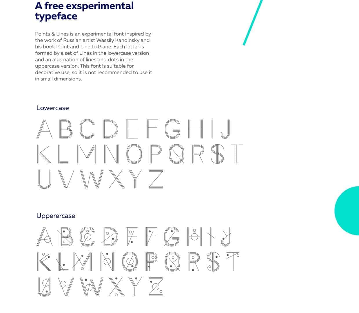 Download Points lines font (typeface)