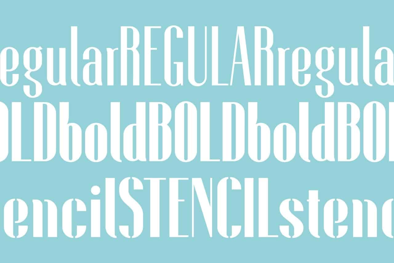 Download Fontuna Stencil font (typeface)
