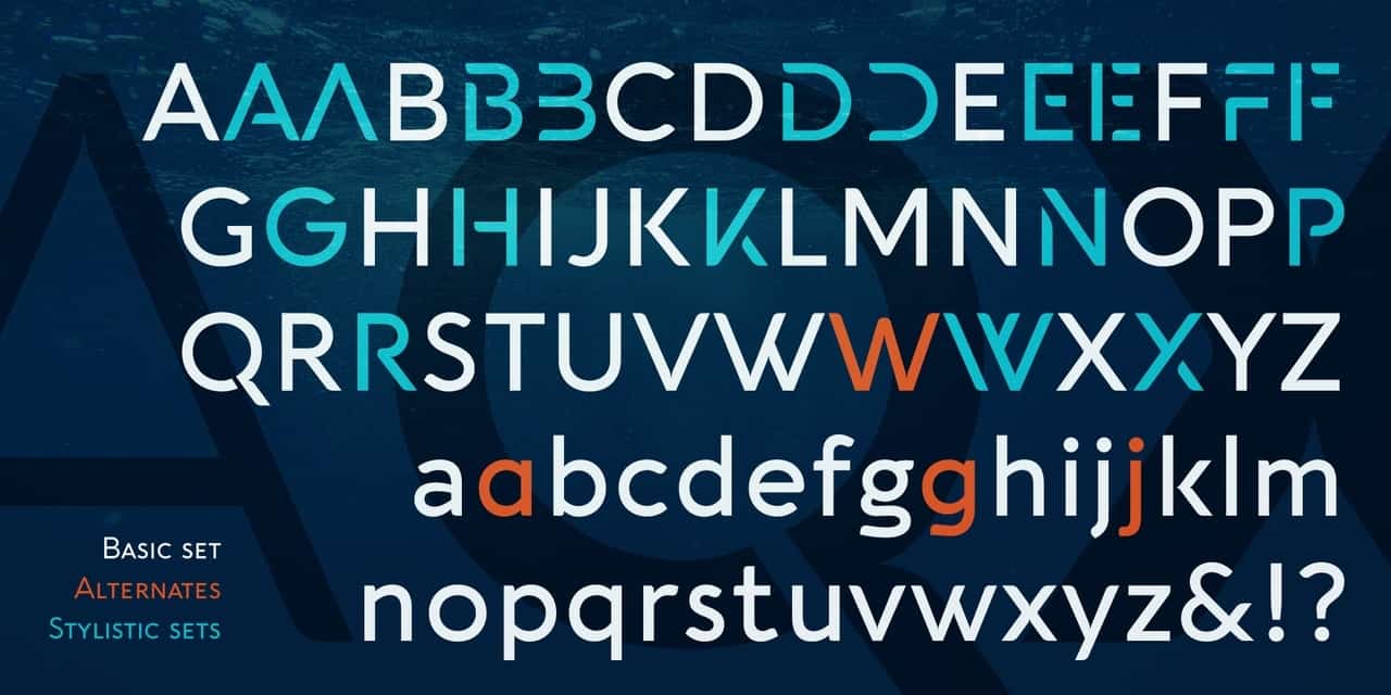 Download Aquawax Pro font (typeface)
